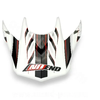 Visière Casque Cross NoEnd Defcon 5 White/Red Azonnali szállítás