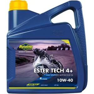 Végkiárusítás Huile moteur 4 temps Putoline 10W40 100% synthèse 4L pour Scooter, Moto, Quad, Maxi Scooter
