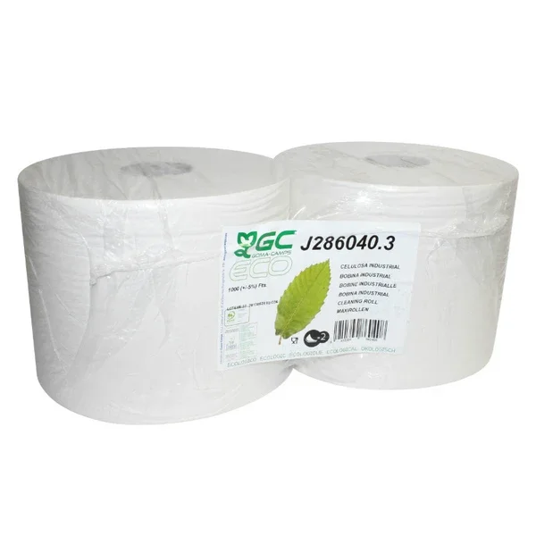 Végkiárusítás Papier bobine essuie-main Minerva Oil double épaisseur (2 bobines - 1000 feuilles)
