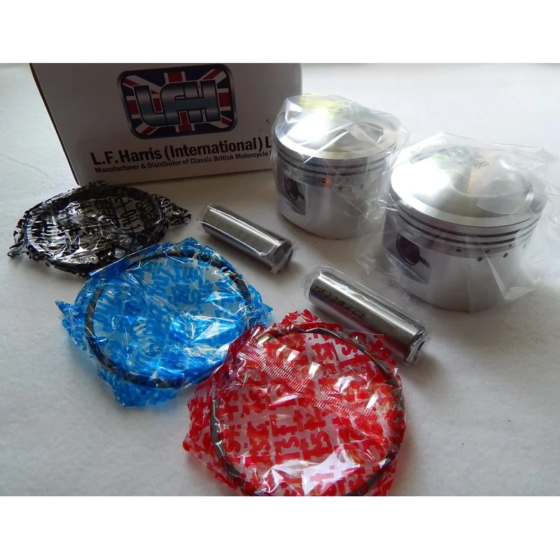 Jeu de Pistons Complet avec Segments et Axes Triumph T140 76mm + 0.020 Kiárusítás