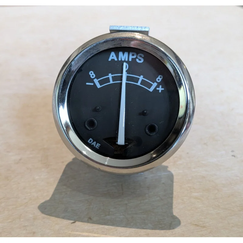 Biztonságos vásárlás Ampèremètre Replique Lucas 1 3/4 Pouces / 45mm, Fond Noir, 8-0-8 Ampères