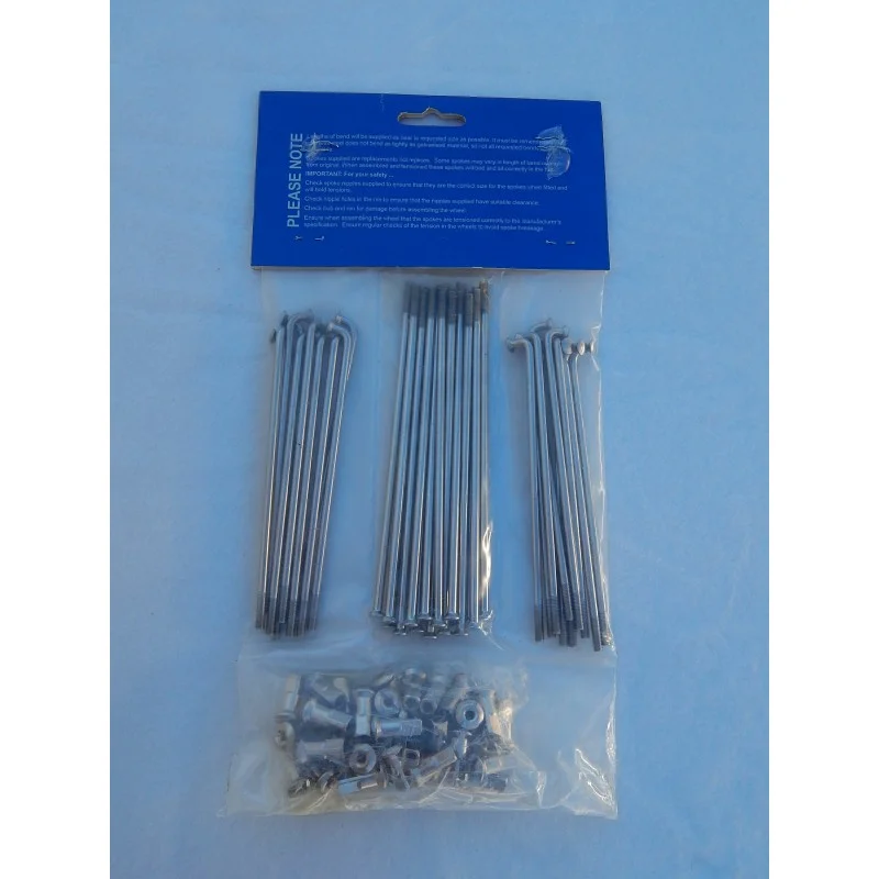 Jeu de 40 Rayons et Écrous en Inox pour Roue Avant Triumph et BSA 8 Pouces 1967- Rendeld meg most