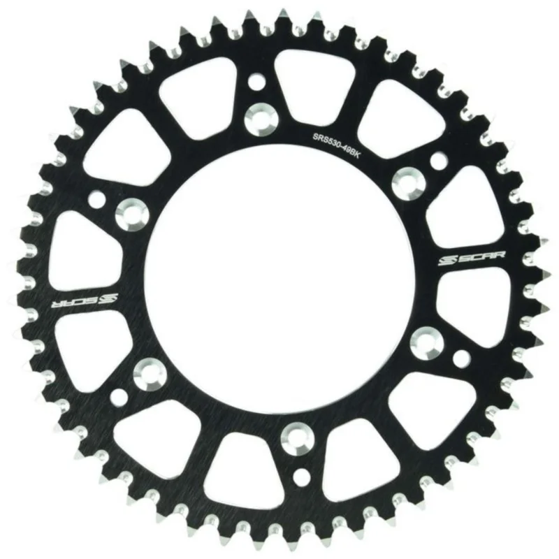 [ SCAR ] Couronne Triumph/Stark/KTM/GasGas/Husqvarna, 520 Pitch, Aluminium, Black, 48-52 Teeth Olcsó