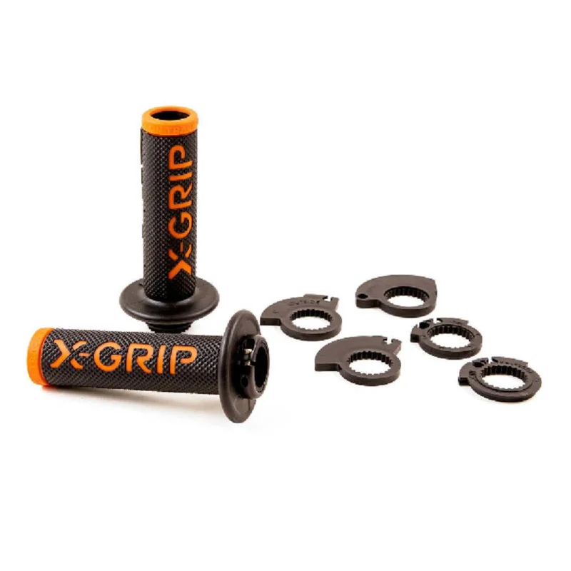 Legkelendőbb [ X-Grip ] Poignées Braaaap Lock-On Open End Orange