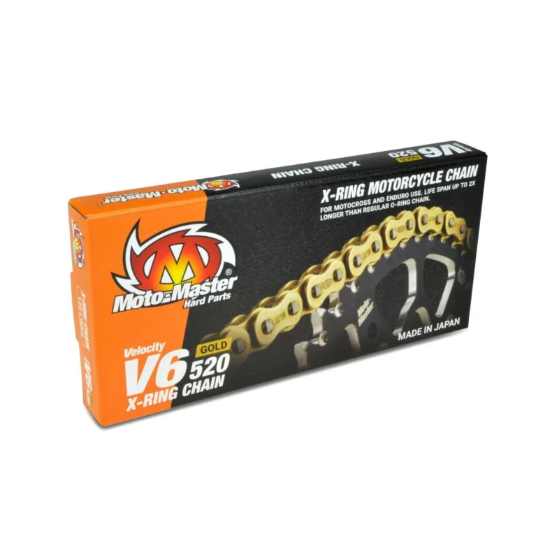 Nézd meg most [ Moto-Master ] Chaîne MX V6 X-Ring, 520 Pitch, Or