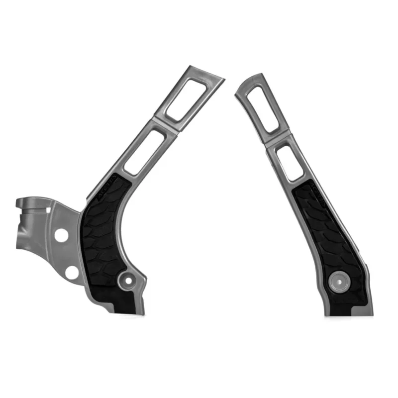 [ Acerbis ] Protections de Cadre Anti-Dérapante X-Grip Yamaha YZ 125/250, WR 125/250, Fantic XE/XX, Argent Olcsó