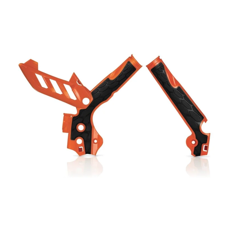 Csak ma [ Acerbis ] Protections de Cadre Anti-Dérapante X-Grip KTM SX/SX-F/EXC/EXC-F Modèlee 11, Orange