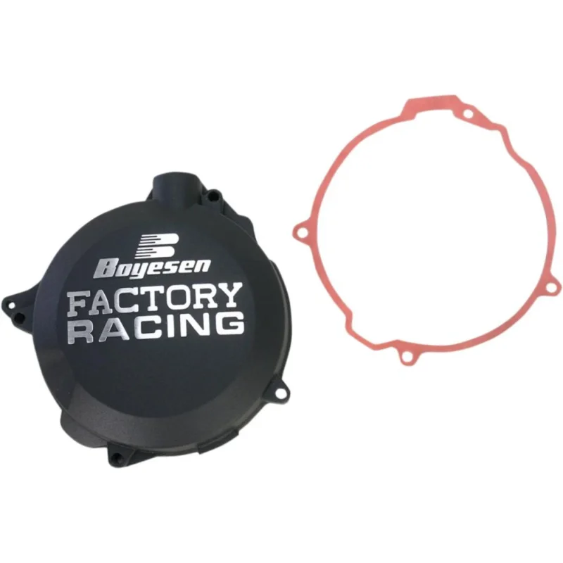 [ Boyesen ] Couvercle de Carter d‘Embrayage Factory Husaberg TE 125, Husqvarna TC 125, KTM SX 125/150, EXC 125/200, Noir Végkiárusítás
