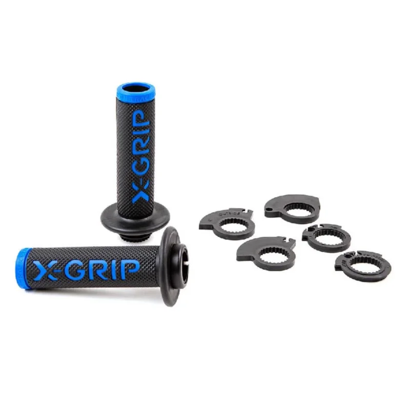 Outlet [ X-Grip ] Poignées Braaaap Lock-On Open End Bleu