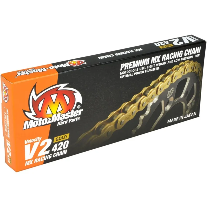 [ Moto-Master ] Chaîne MX V2 420 Pitch, Gold Csak ma