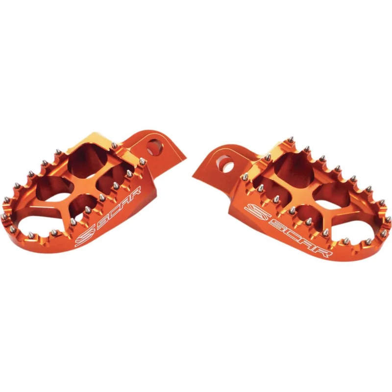 [ SCAR ] Repose Pieds Evolution MX/Enduro KTM/Husqvarna/GasGas/Sherco/Beta/Husaberg, Aluminium, Orange Expressz kézbesítés