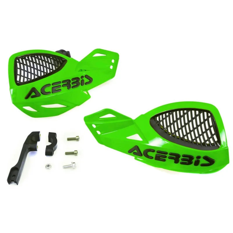 [ Acerbis ] Protège Mains MX Uniko Vented Vert, kit de montage inclus Vásárlói kedvenc