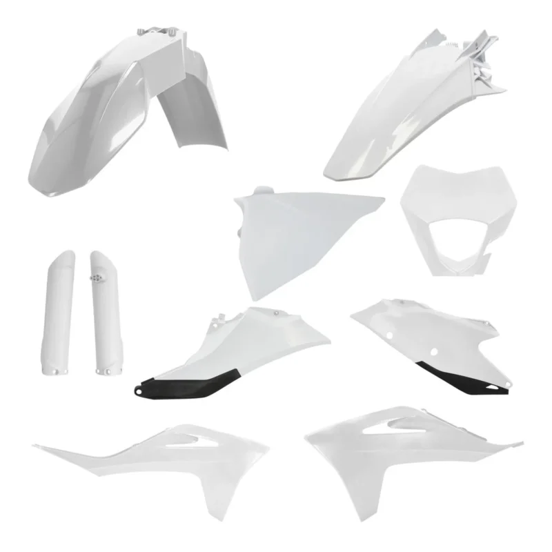 [ Acerbis ] Kit Plastique complet Full-Kit Gas Gas EC/EC-F 21-, Blanc/Noir Gyors kiszállítás