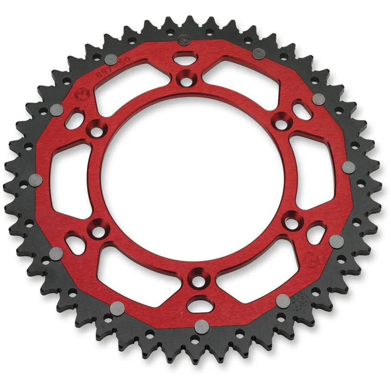 [ Moose Racing ] Couronne Honda CR/CR-F 125-500, 520 Pas, 48-52 Dents, Rouge Kedvezmény
