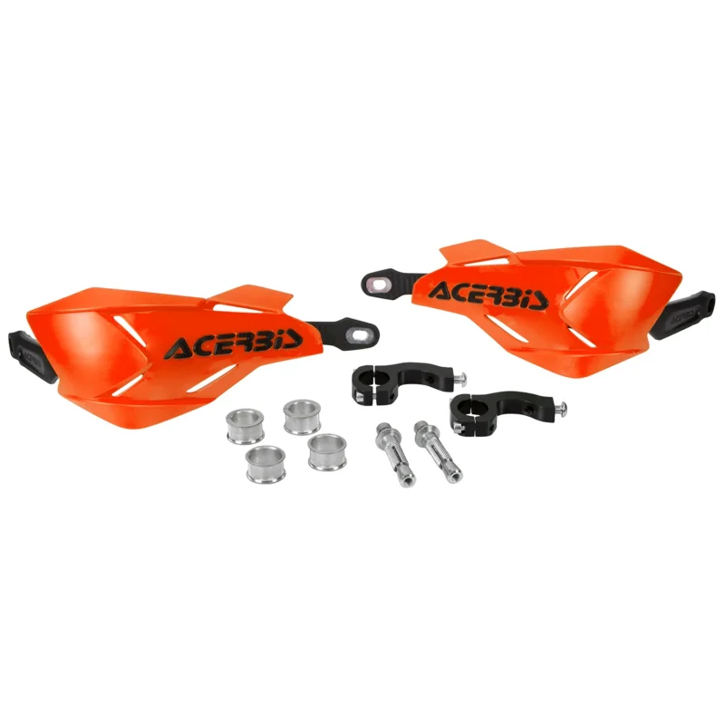 [ Acerbis ] Protège Mains X-Factory Orange/Noir, Kit de Montage inclus Prémium