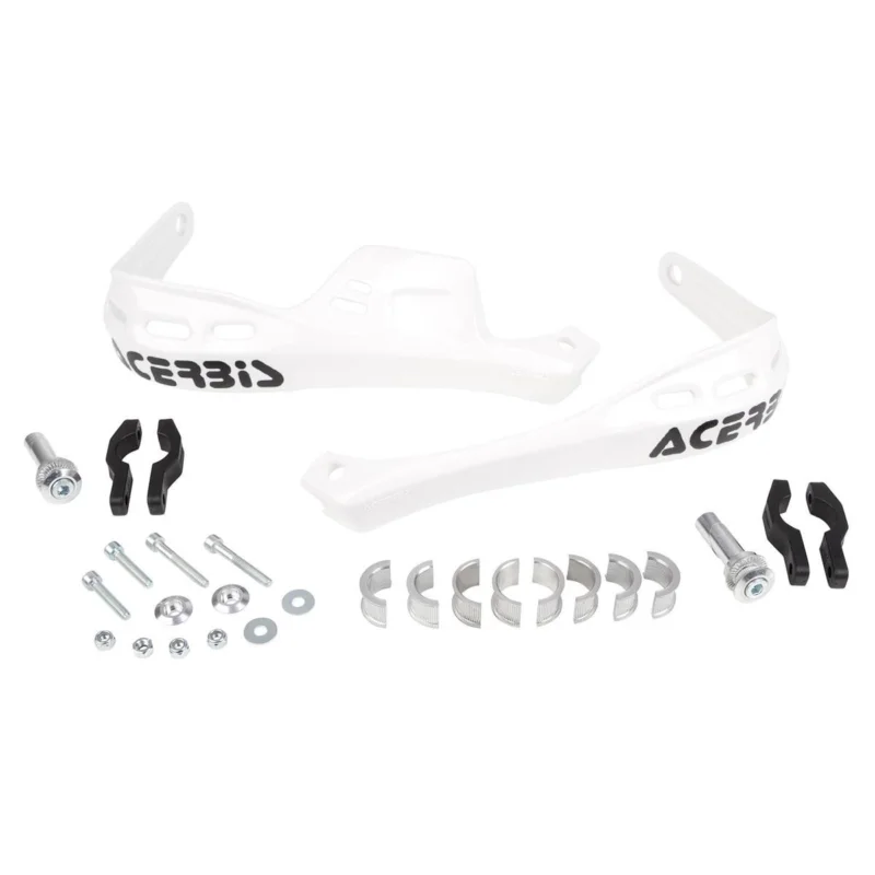 Legjobb ár [ Acerbis ] Protège Mains Rally Brush Blanc, Kit de Montage inclus