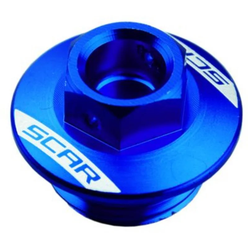 [ SCAR ] Bouchon de Remplissage d‘huile Bleu, KTM, Husqvarna, Sherco, Husaberg, GasGas Outlet