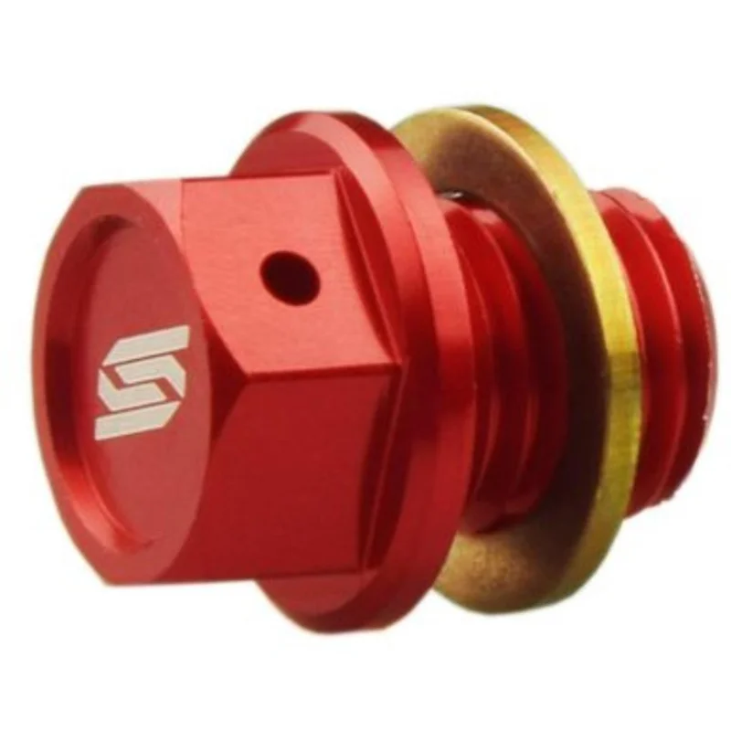 [ SCAR ] Bouchon de vidange magnétique Rouge, KTM/Husqvarna/GasGas Gyors kiszállítás