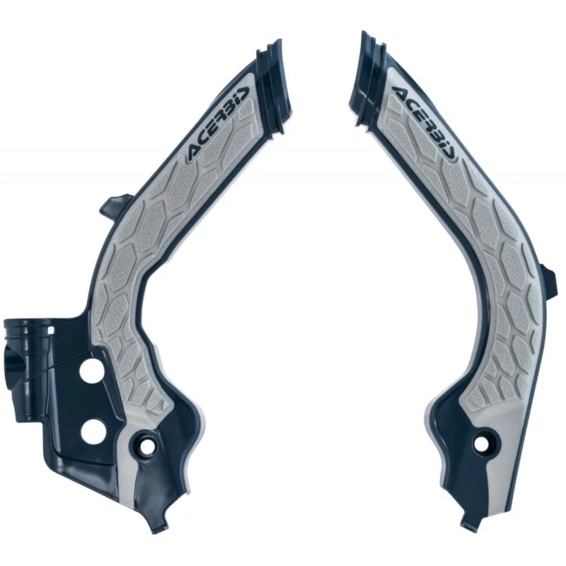 [ Acerbis ] Protections de Cadre Anti-Dérapante X-Grip Husqvarna FC/TC 19-, FE/TE 20-, Gas Gas 21-, Bleu/Gris Vásárlói kedvenc