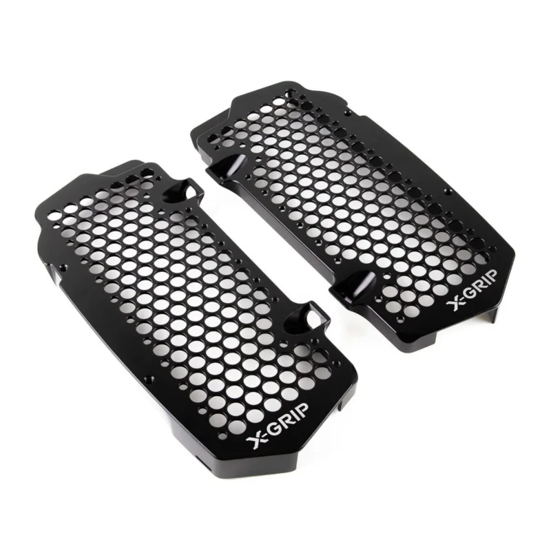 Bestseller [ X-Grip ] Protections des Radiateurs Aluminium KTM SX/-F 23- EXC/-F 24-, Husqvarna TC/FC 23-, TE/FE 24-, Gas Gas 24-, Noir