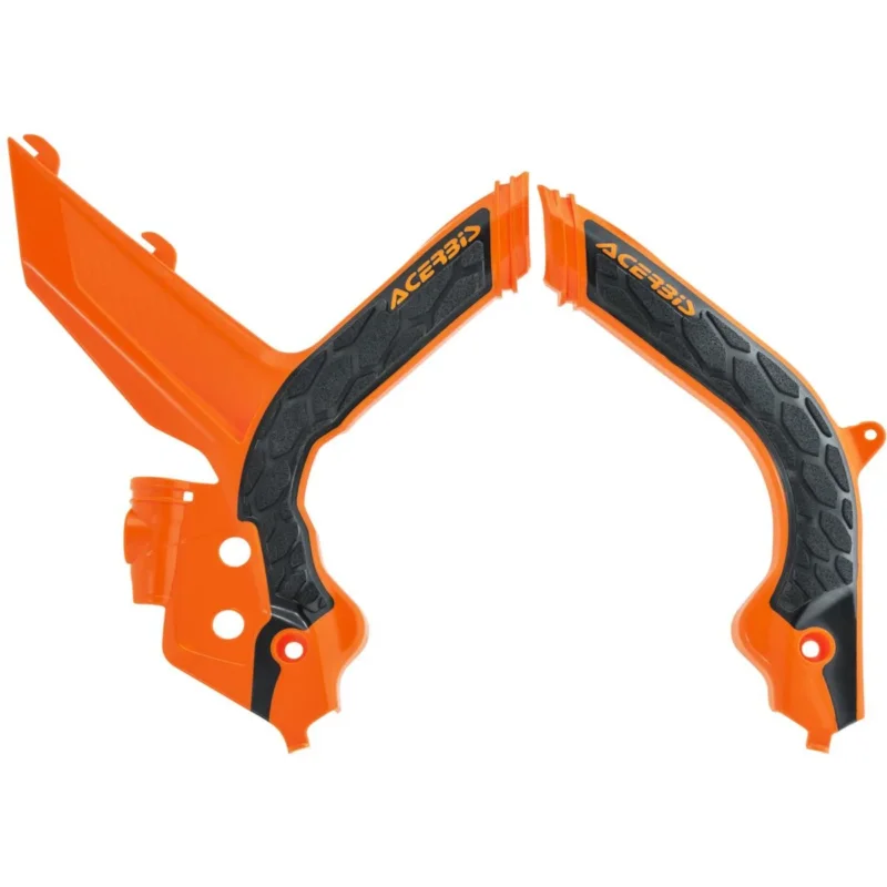 Expressz kézbesítés [ Acerbis ] Protections de Cadre Anti-Dérapante X-Grip KTM EXC/EXC-F 20-, Orange/Noir