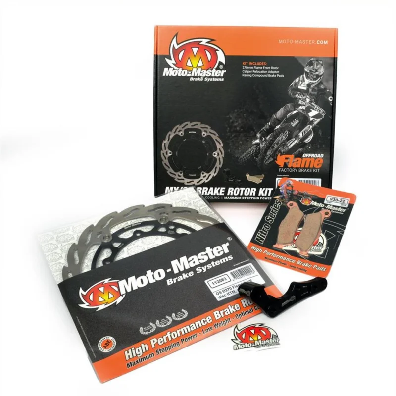 [ Moto-Master ] Kit de Disque de Frein Flame Oversize Husaberg FE/TE, Husqvarna FE/FC/TE/TC, KTM EXC/EXC-F/SX/SX-F, Gas Gas ‘21, 270 mm, Avant Akció