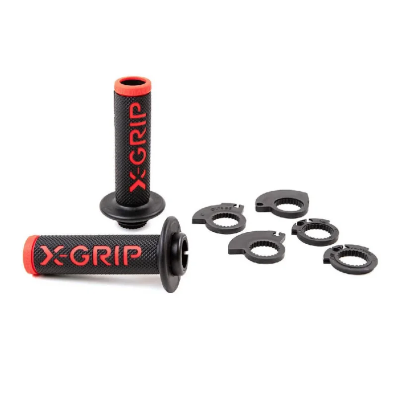 Kihagyhatatlan ajánlat [ X-Grip ] Poignées Braaaap Lock-On Open End Rouge