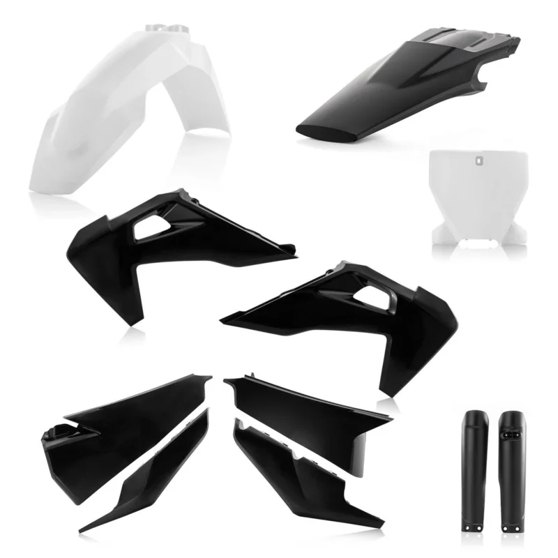 Korlátozott ajánlat [ Acerbis ] Kit Plastique complet Full-Kit Husqvarna FC/TC 19-22, Noir/Blanc
