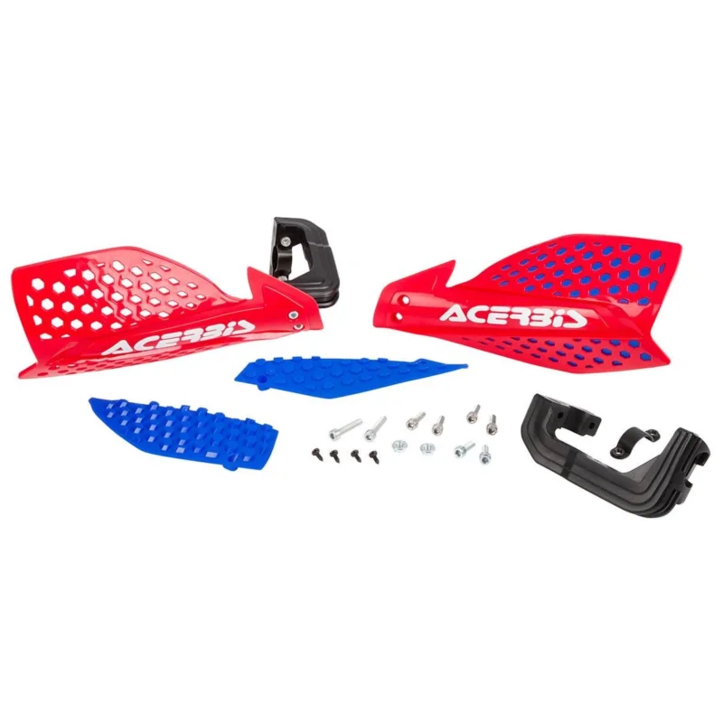 Vedd meg most [ Acerbis ] Protège Mains X-Ultimate Rouge/Bleu, Kit de Montage inclus
