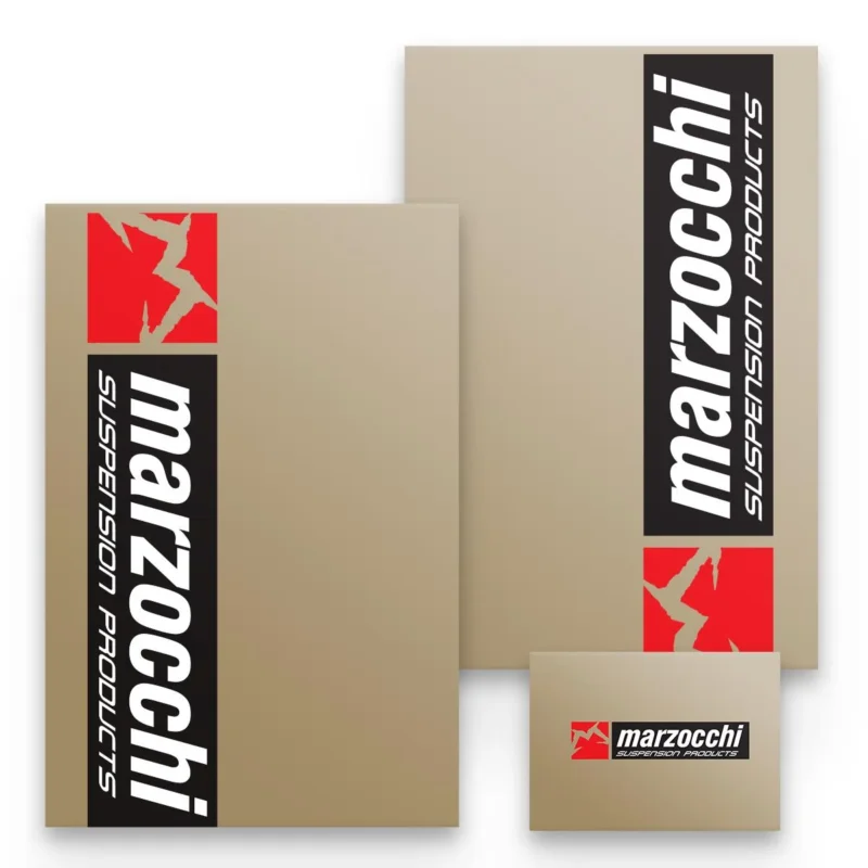 [ Maciag Offroad ] Autocollants de Protection de Fourche Marzocchi, Noir/Blanc/Rouge, Transparent Árengedmény