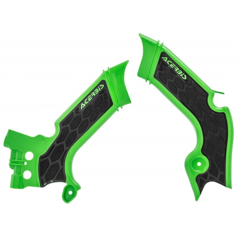 Biztonságos fizetés [ Acerbis ] Protections de Cadre Anti-Dérapante X-Grip Kawasaki KX 250F 21-, KX 450F 19-, Vert/Noir