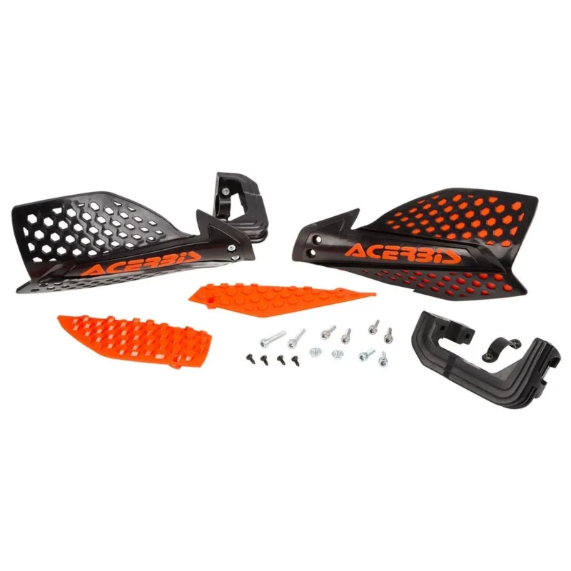 [ Acerbis ] Protège Mains X-Ultimate Noir/Orange, Kit de Montage inclus Gyors szállítás