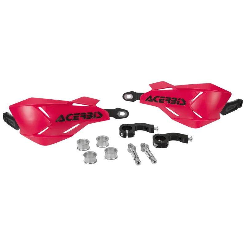 [ Acerbis ] Protège Mains X-Factory Rouge/Noir, Kit de Montage inclus Expressz szállítás