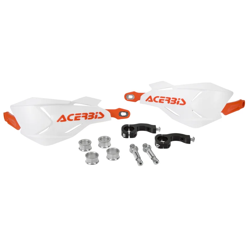 Legnépszerűbb [ Acerbis ] Protège Mains X-Factory Blanc/Orange, Kit de Montage inclus
