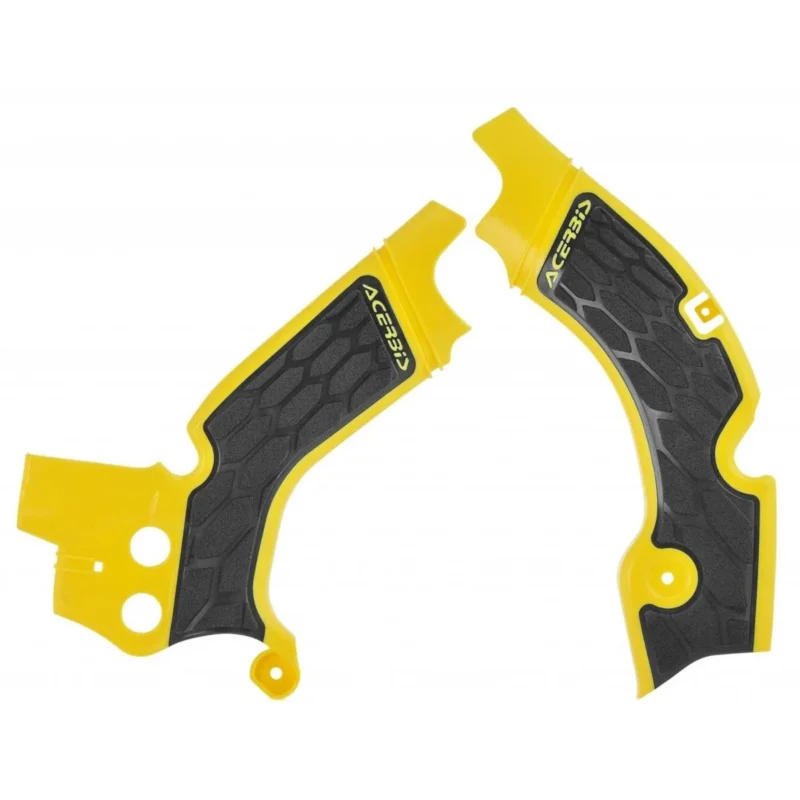 [ Acerbis ] Protections de Cadre Anti-Dérapante X-Grip Suzuki RMZ 450 08-17, Jaune/Noir Gyors szállítás