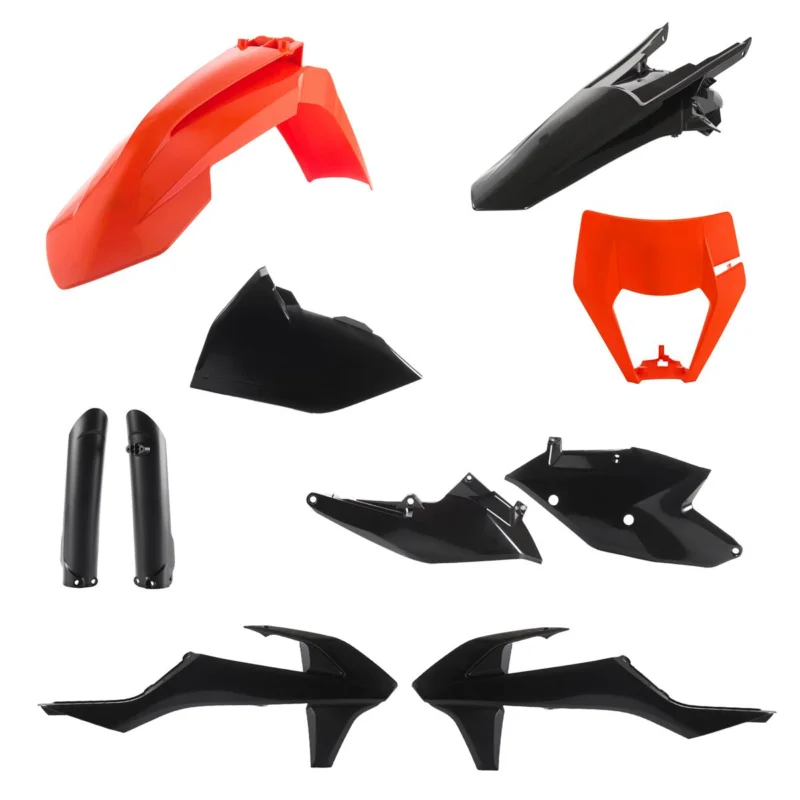 [ Acerbis ] Kit Plastique complet Full-Kit KTM EXC 125/150/250/300, EXC-F 250/350/450/500 17-19, Black/Orange Ajánlat