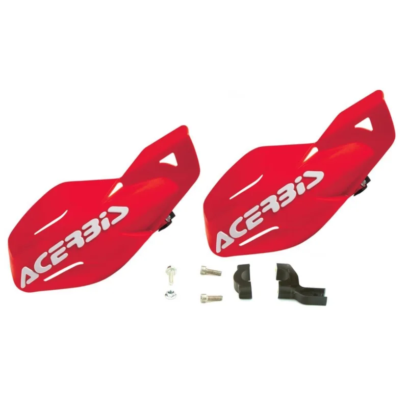 [ Acerbis ] Protège Mains MX Uniko Rouge, kit de montage inclus Árcsökkenés