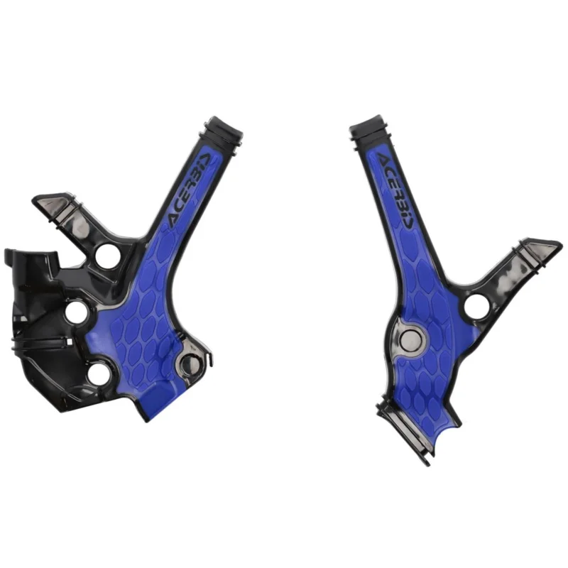 [ Acerbis ] Protections de Cadre Anti-Dérapante X-Grip Yamaha YZ 85 22-, Noir/Bleu Akció