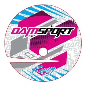 Kit déco de carter d‘embrayage Dam-Sport Racing Blanc AM6 2005 > Rendeld meg most