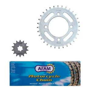 Kit chaîne Afam 14/32 sans joint 420 Yamaha 50 Chappy 1988-1994 Vedd meg most