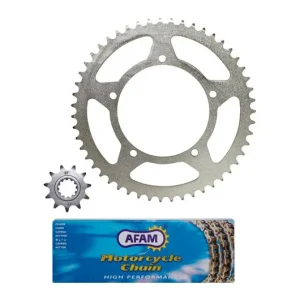 Kit chaîne Afam 11/51 sans joint 420 Aprilia 50 RX 2002-2005 Biztonságos fizetés