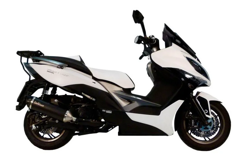 Silencieux d‘échappement Leovince Nero Inox Noir / Carbone Homologué Kymco Xciting 400 i 2014-2017 Szuper akció