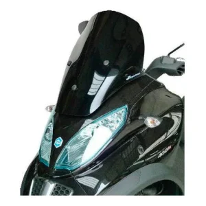 Bulle / Pare-brise Bullster Racing 51cm Noir Fumé Piaggio MP3 500 LT 2011-2016 Prémium