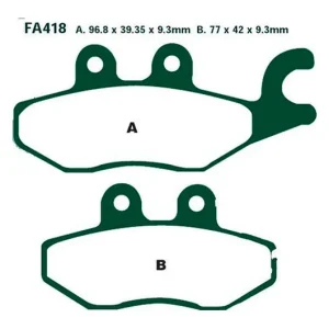 Bestseller Plaquettes de frein avant / arrière EBC Standar Scooter (SFA418) Aprilia / Piaggio / Vespa