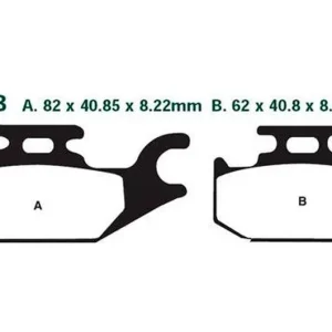 Vedd meg most Plaquettes de frein arrière EBC Carbon Scooter (SFAC413) Suzuki / Benelli