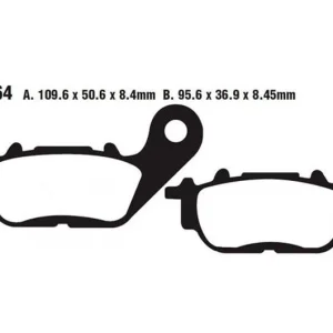 Vedd meg most Plaquettes de frein avant / arrière EBC Carbon Scooter (SFAC464) Yamaha / MBK