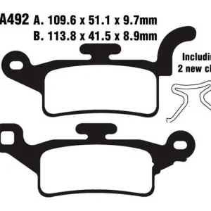 Expressz szállítás Plaquettes de frein avant EBC Carbon Scooter (SFAC492) Yamaha / MBK