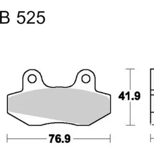 Szuper akció Plaquettes de frein avant / arrière TRW Organic Scooter (MCB525EC) Honda / Beta / Keeway / Baotian / KSR-Moto ...