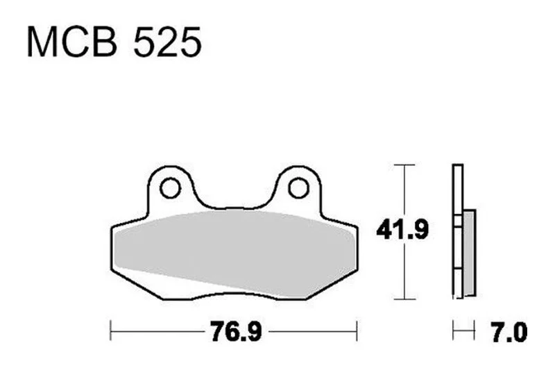 Szuper akció Plaquettes de frein avant / arrière TRW Organic Scooter (MCB525EC) Honda / Beta / Keeway / Baotian / KSR-Moto ...
