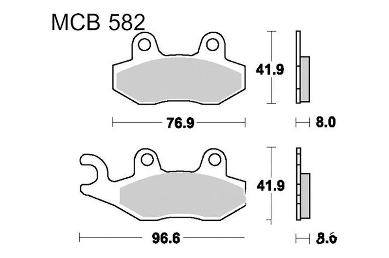 Szuper ajánlat Plaquettes de frein avant TRW Organic Scooter (MCB582EC) Yamaha / Suzuki / Kawasaki / Husqvarna / Triumph ...